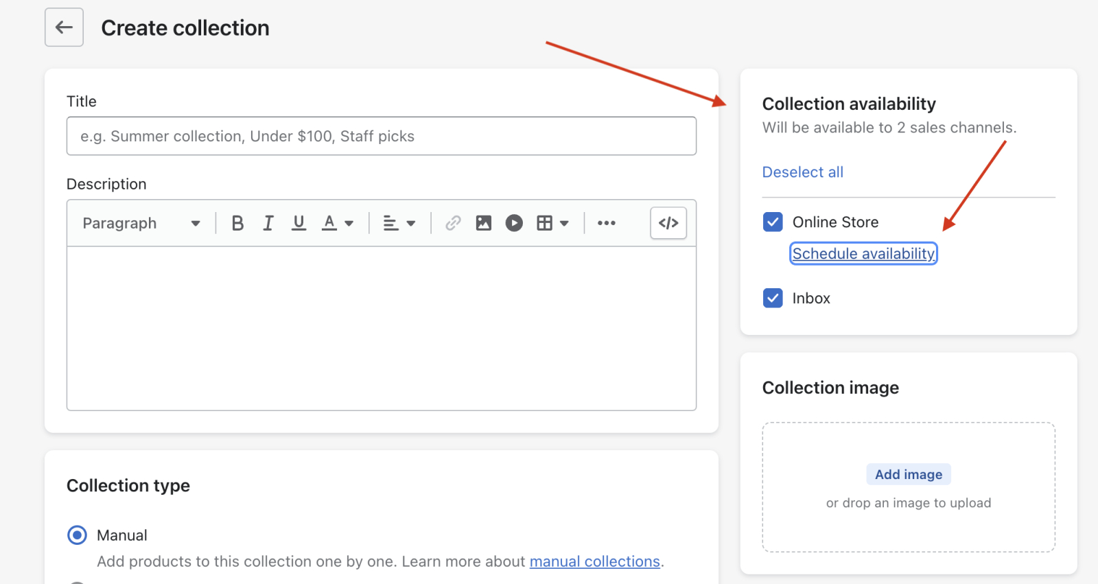 How to Add & Manage Shopify Collections | TinyIMG