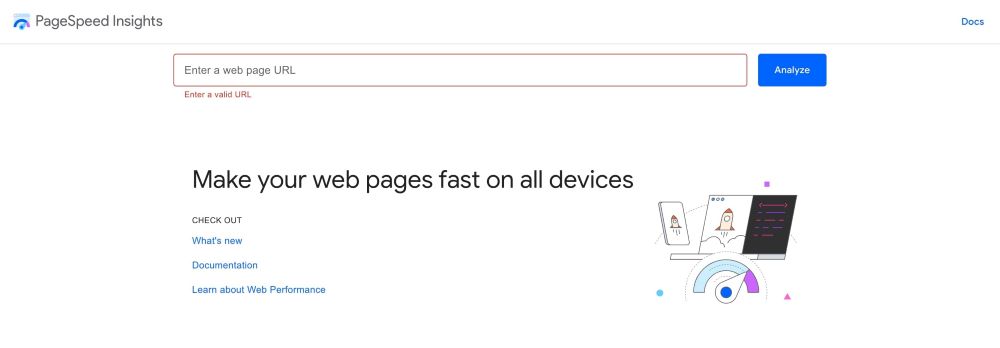 google pagespeed insights website