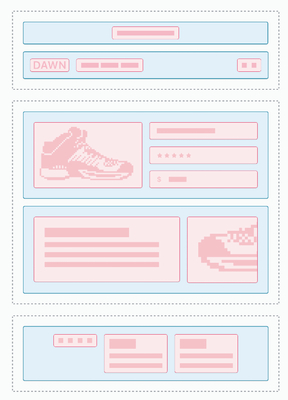 add, remove, or reorder blocks in the Shopify theme editor without any need for coding