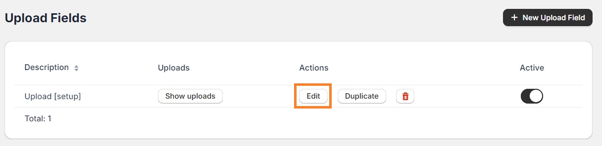 Edit upload field in Shopify Upload Lift app