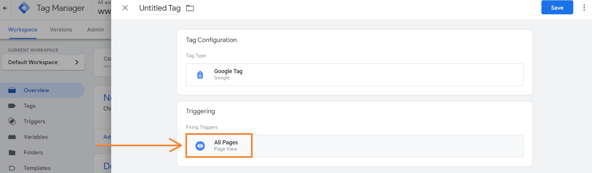 Trigger examples on Google Tag Manager