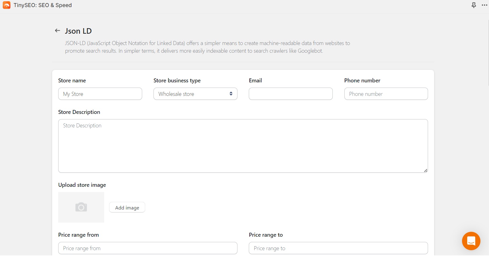 Set up JSON-LD with TinyIMG