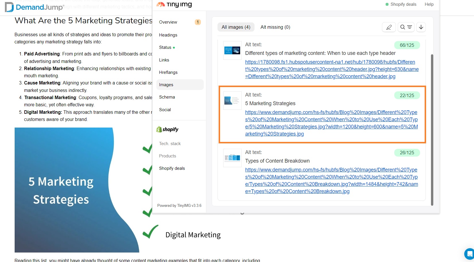 Example of keyword-optimized alt text