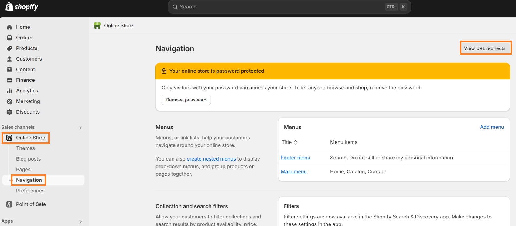 Fix broken links on Shopify