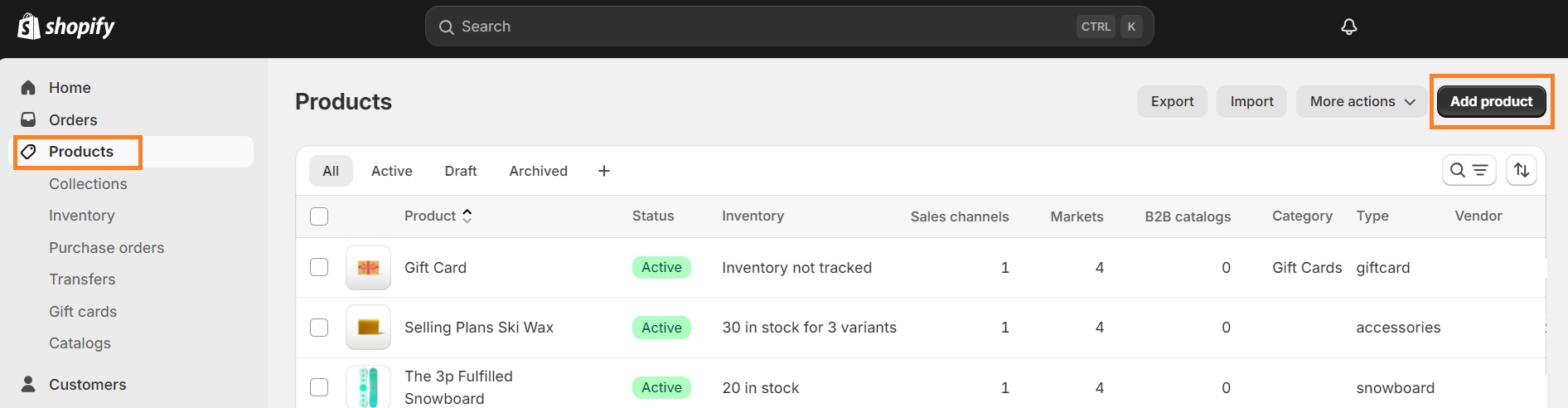 Add a product to your Shopify store