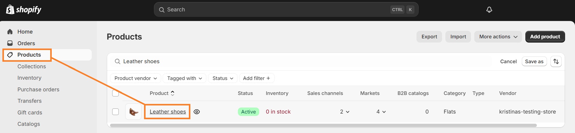 Edit the product in your Shopify store