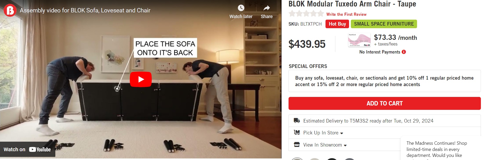 An example of a video in Shopify product media