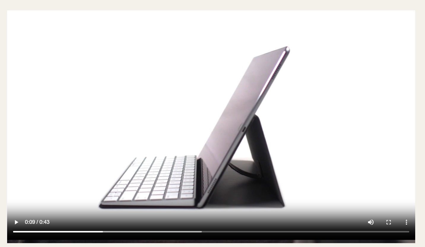 An example of a video on the product page from Studio Neat