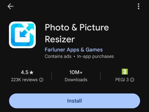 Download Photo & Picture Resizer app on Android