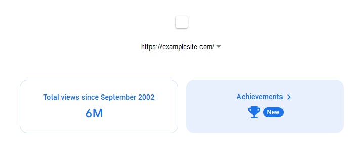 Locate Achievements report in Search Console
