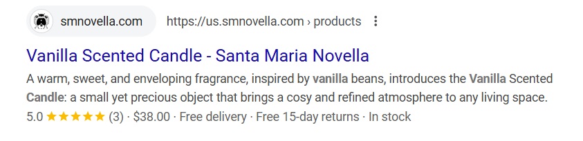 Santa Maria Novella metadata example