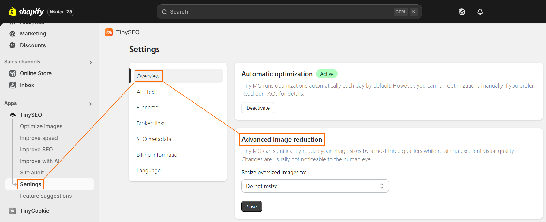 TinyIMG advanced image resizing
