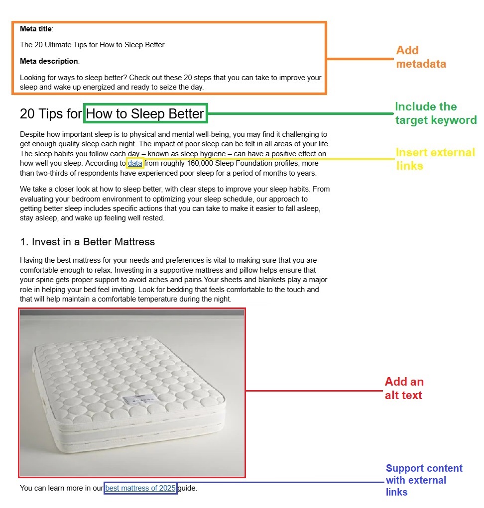 How to optimize your article for SEO