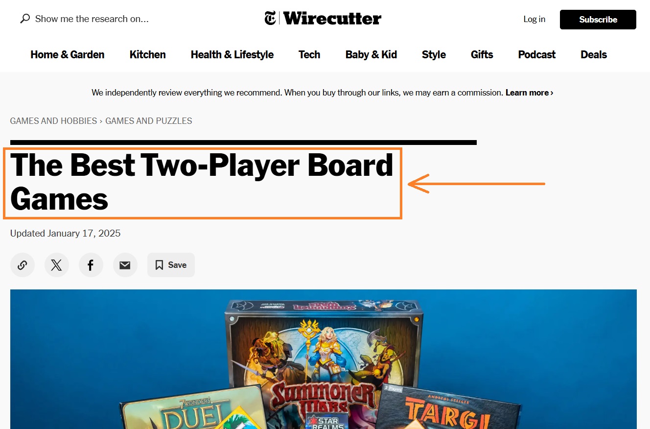 Blog post H1 tag example