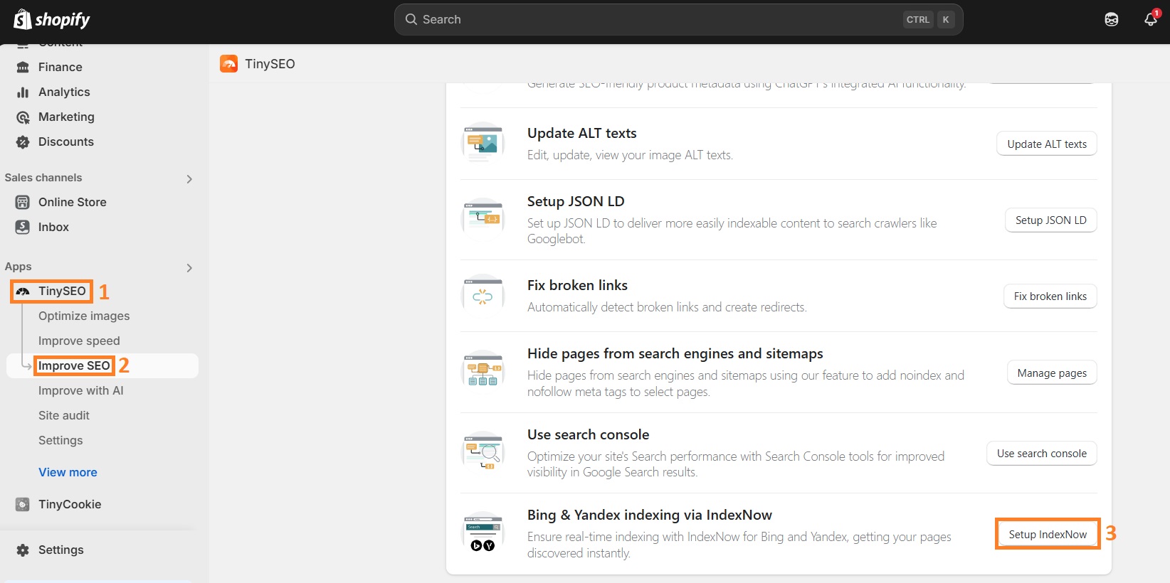 Set up IndexNow on TinyIMG