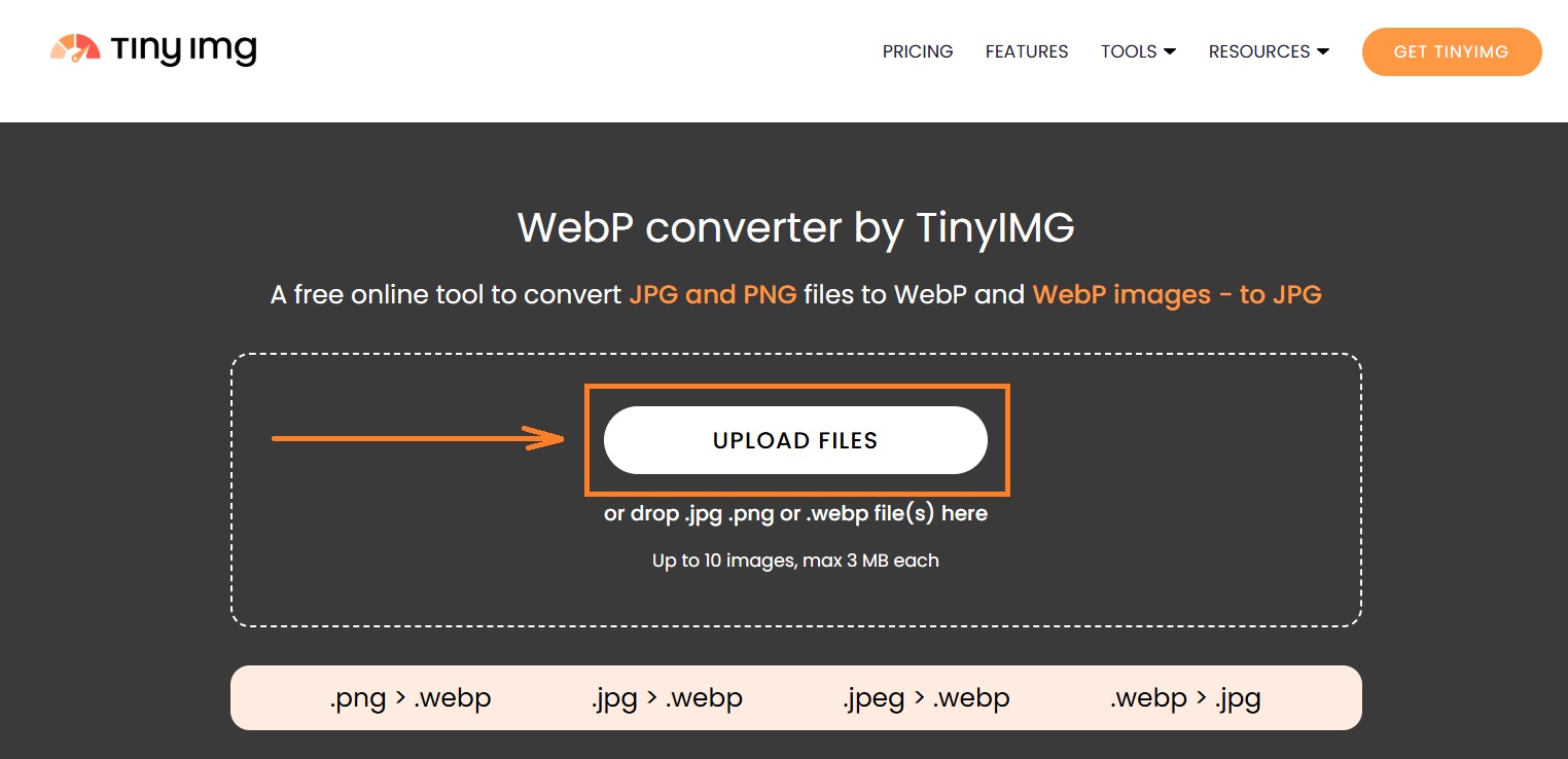 TinyIMG WebP Converter