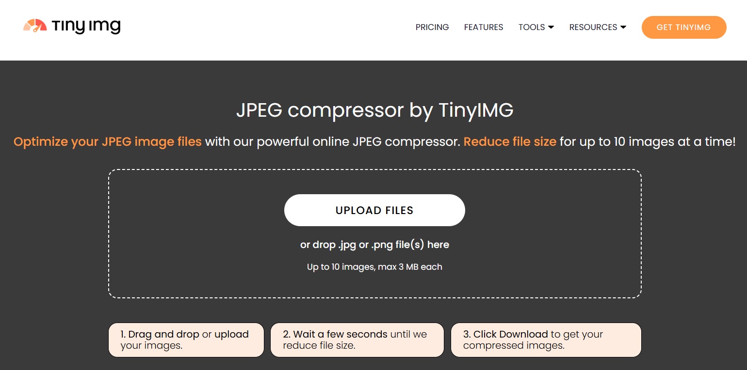 TinyIMG JPEG compressor