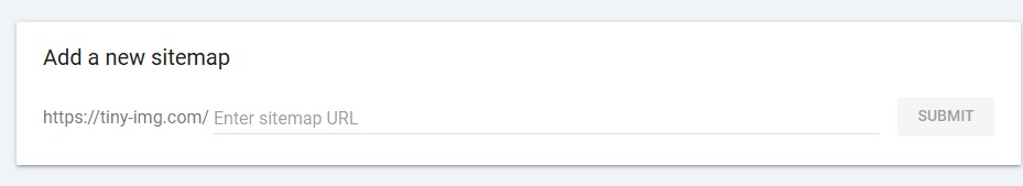 Google Search Console submit sitemap