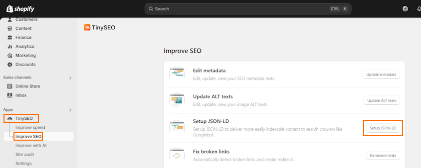 TinyIMG JSON-LD setup