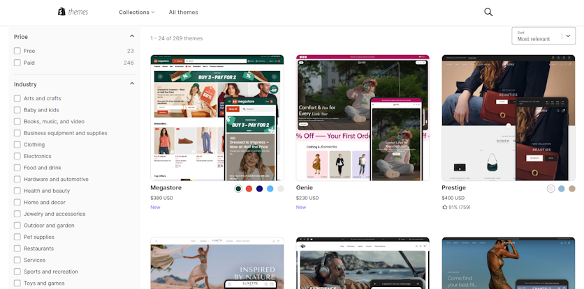 Shopify themes