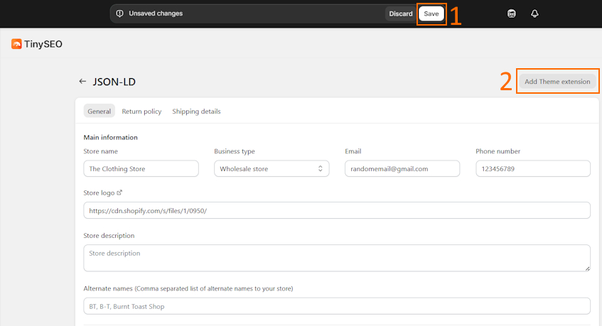 TinyIMG JSON-LD feature