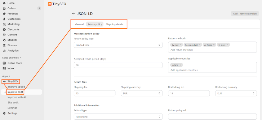 TinyIMG JSON-LD feature