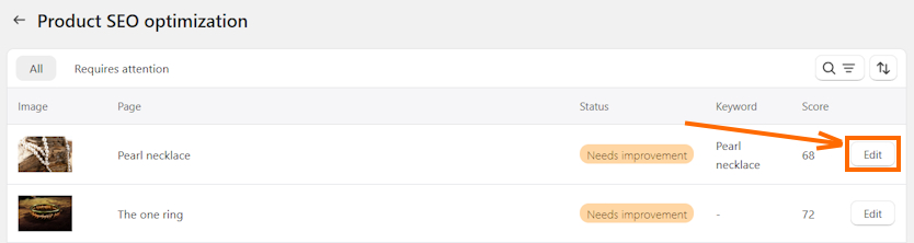TinyIMG product SEO analysis edit