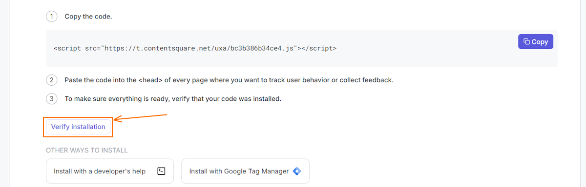 Verify Hotjar installation
