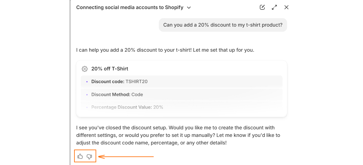Shopify Sidekick feedback