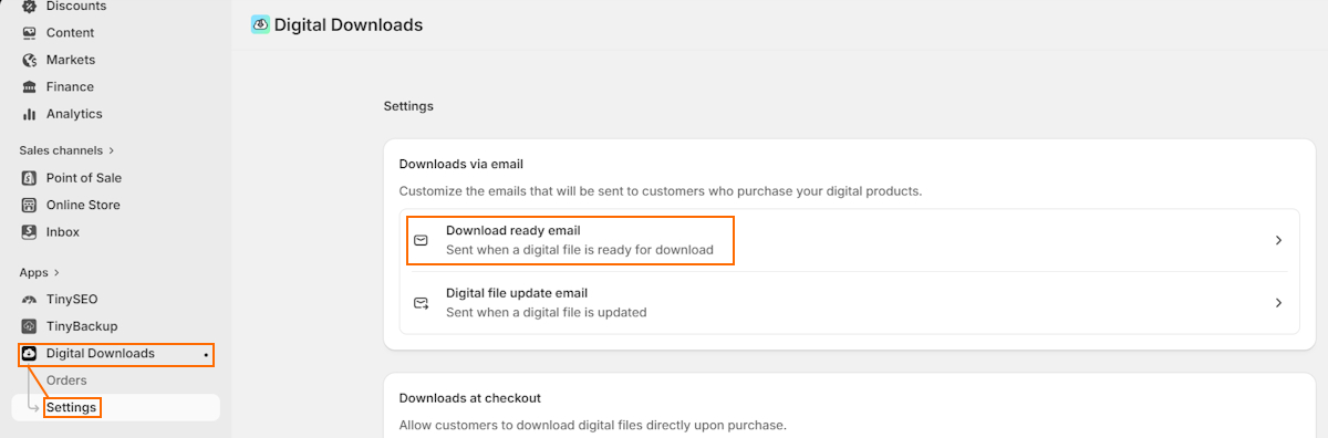 How to customize digital product download emails