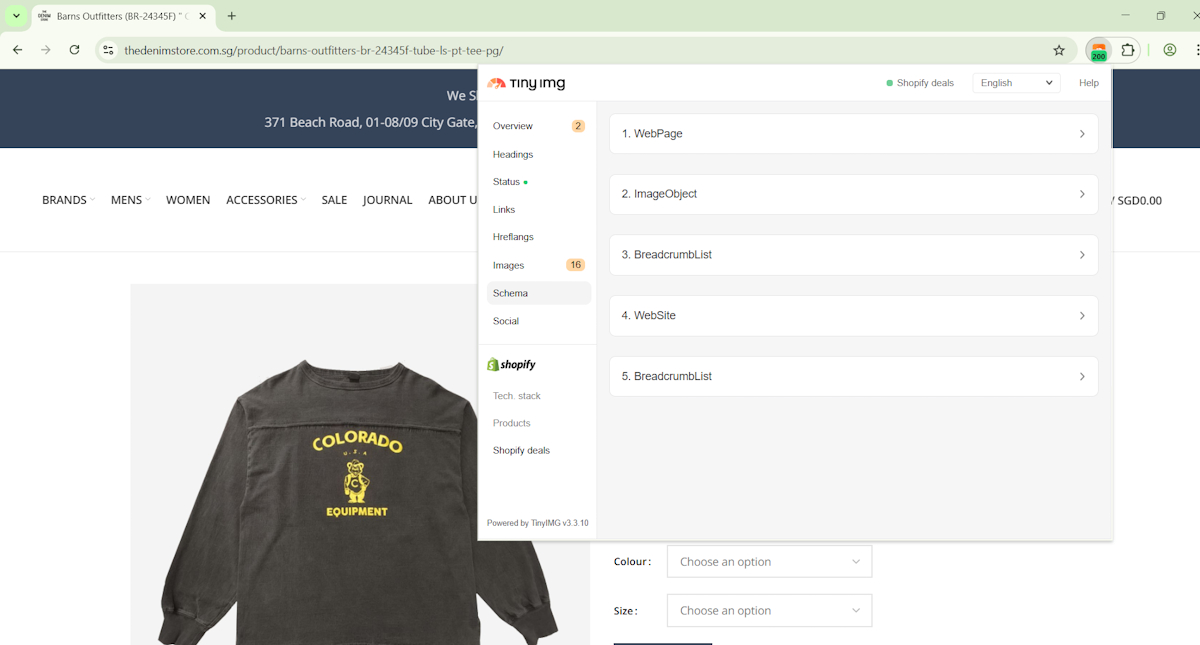 TinyIMG Chrome browser extension