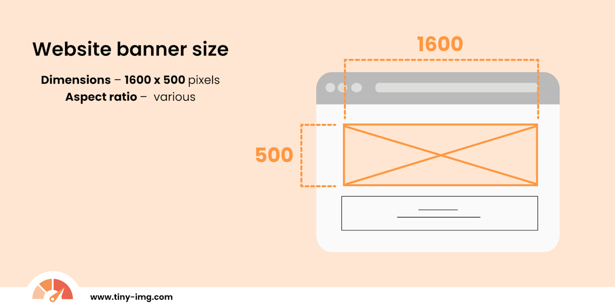 Website banner size