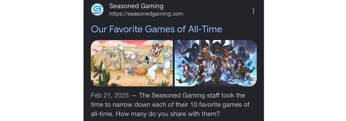 Meta title and meta description example