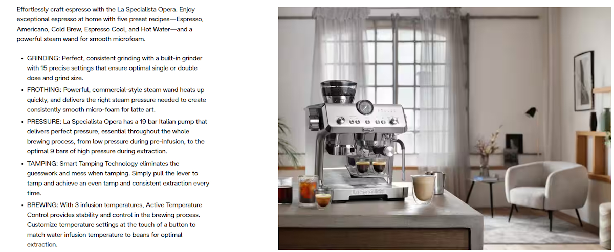 Example of a good product description