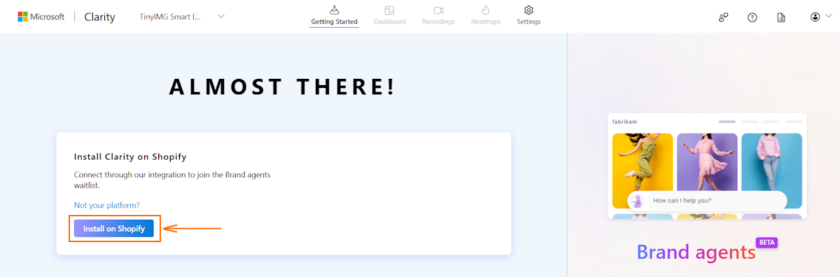 Install Clarity on Shopify guide