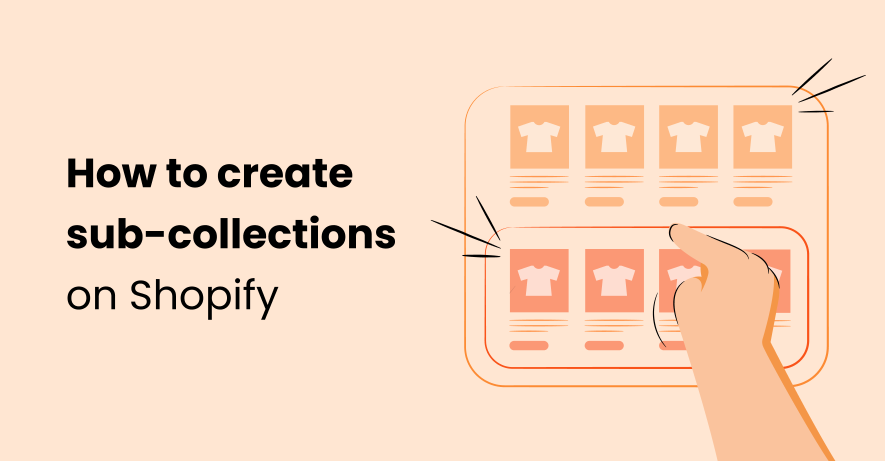 how to add sub collections in shopify