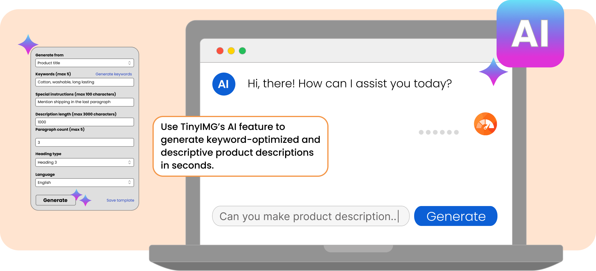 AI product descriptions