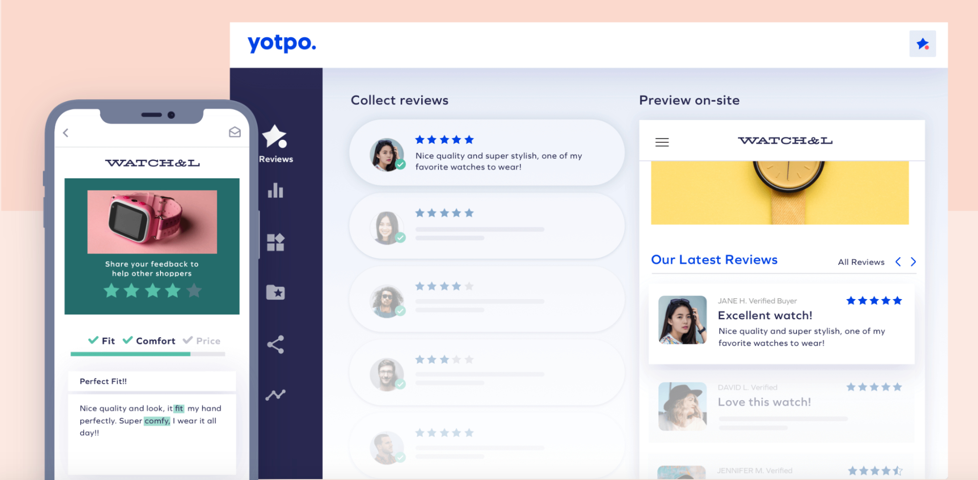 Yotpo reviews app dashboard