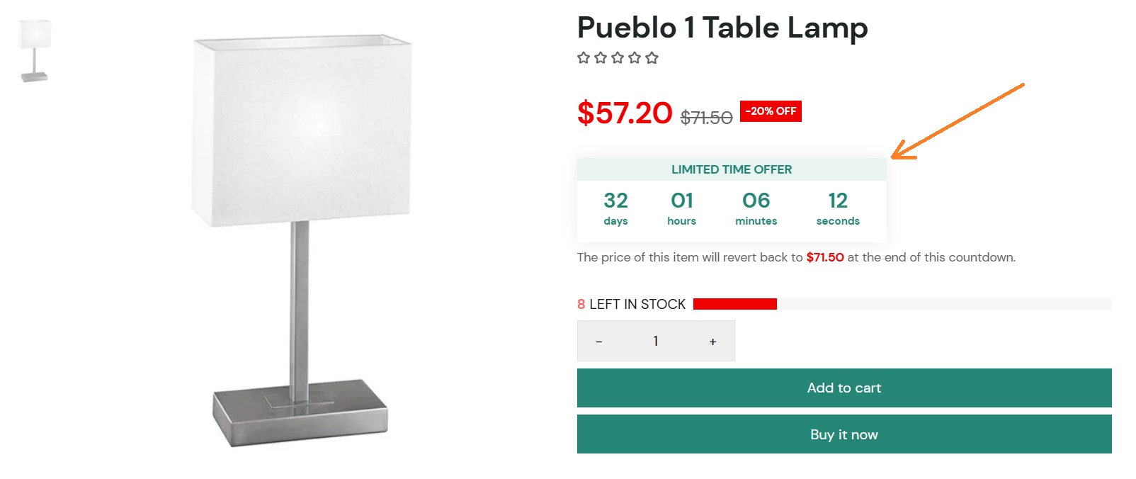 Booster theme countdown timer