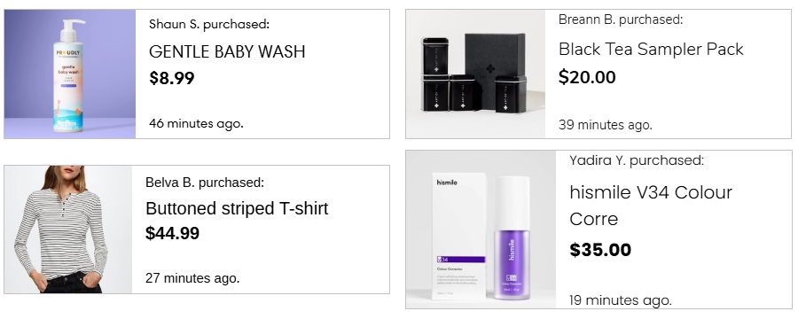 Booster theme sales notification