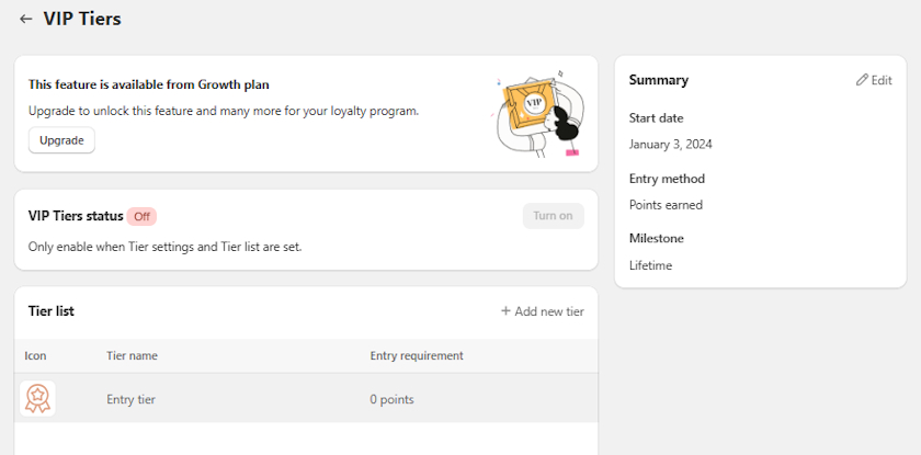 BON Loyalty VIP tiers